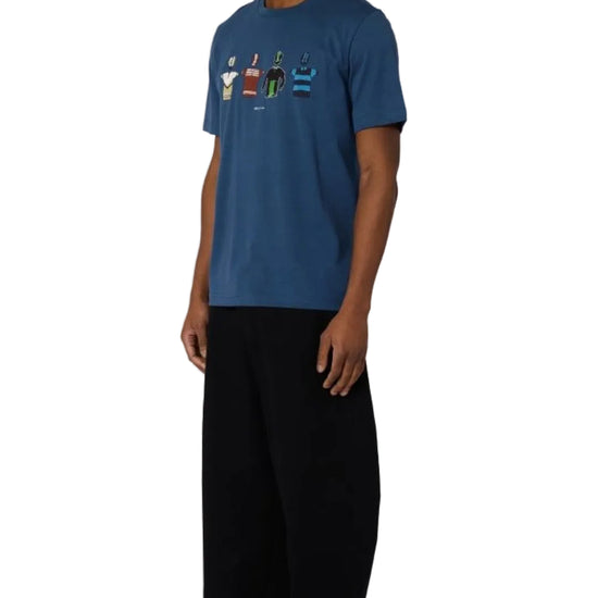 Cycle Jersey's Cotton Regular Fit T-shirt Blue