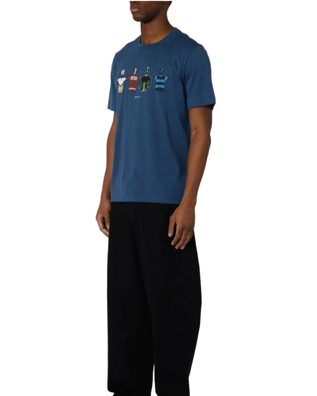 Cycle Jersey's Cotton Regular Fit T-shirt Blue