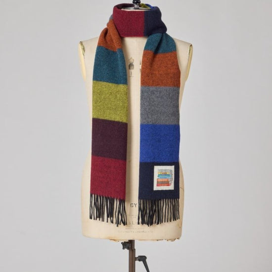 Scarf Multicolour Black Stripe