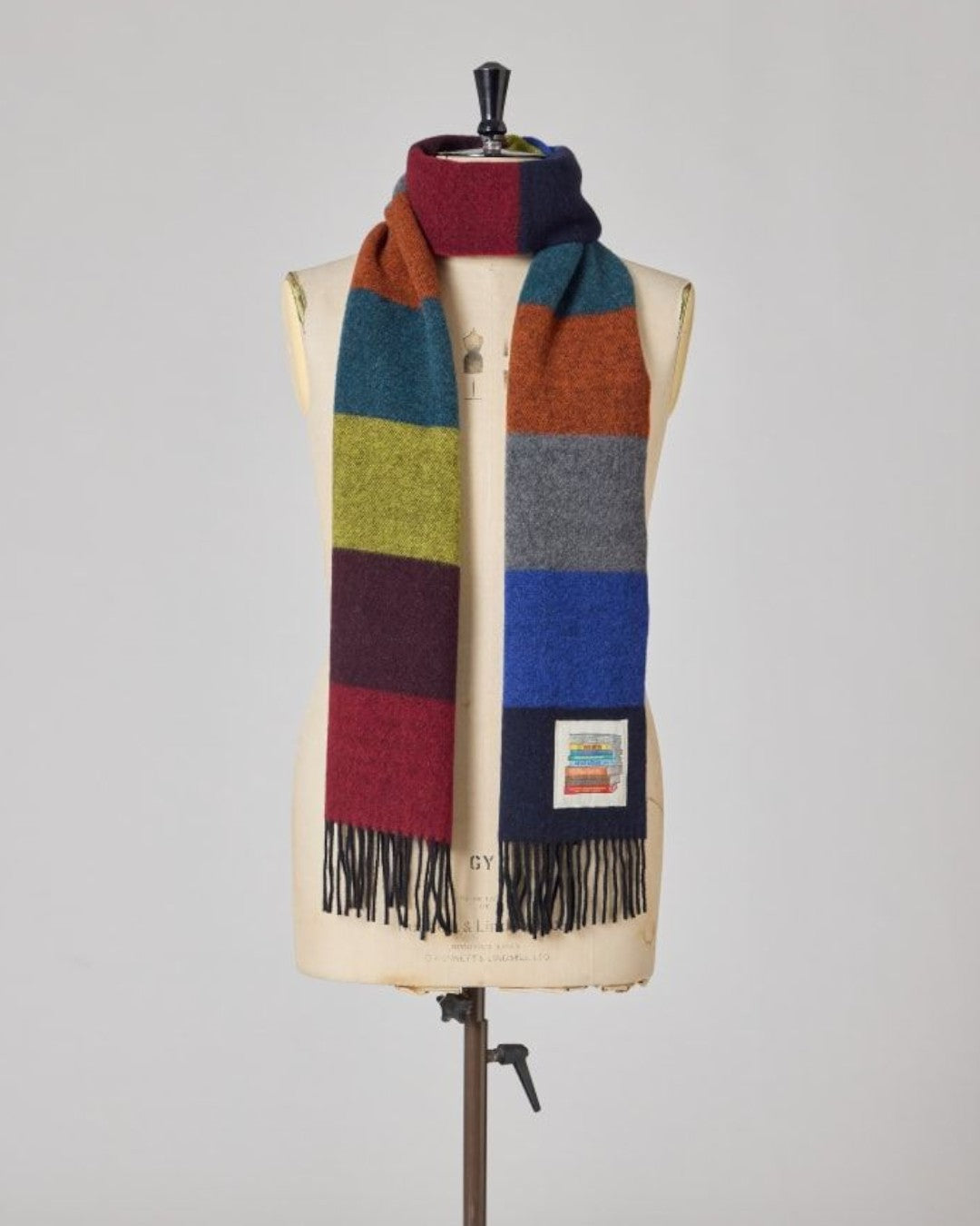Scarf Multicolour Black Stripe