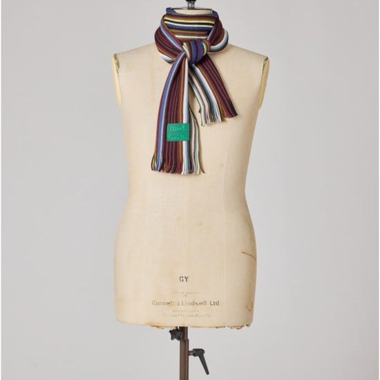 Iver Stripe Scarf Blue