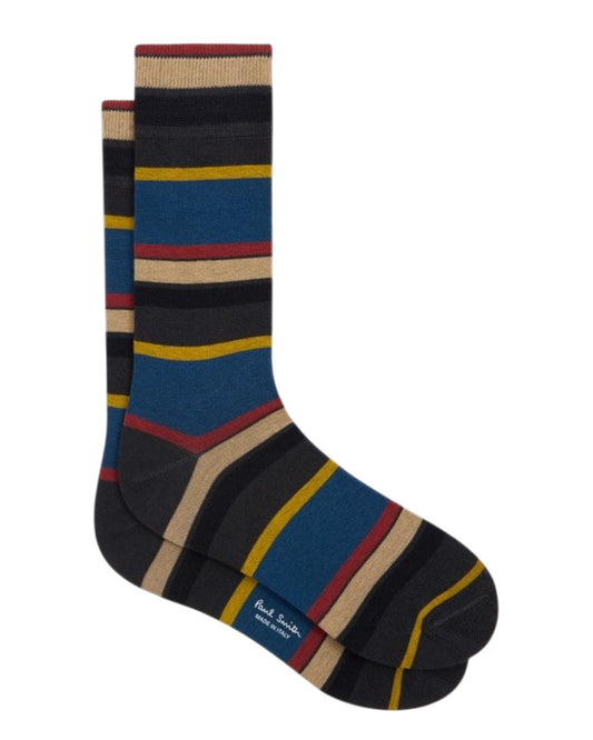 PS Stripe Socks Blue