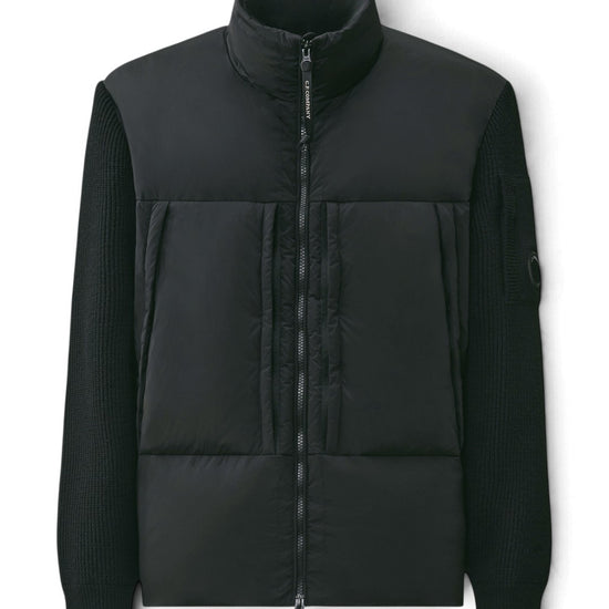 Extrafine Merino Wool Knitwear Jacket Black