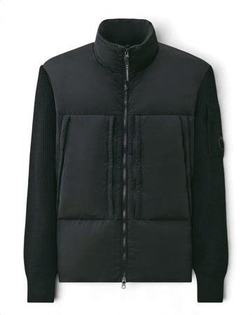Extrafine Merino Wool Knitwear Jacket Black