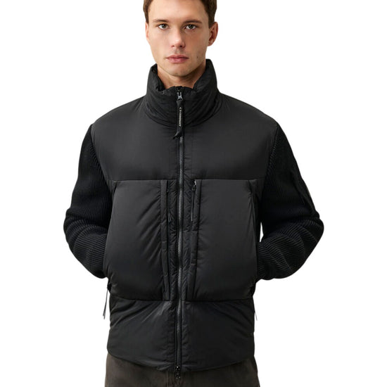 Extrafine Merino Wool Knitwear Jacket Black
