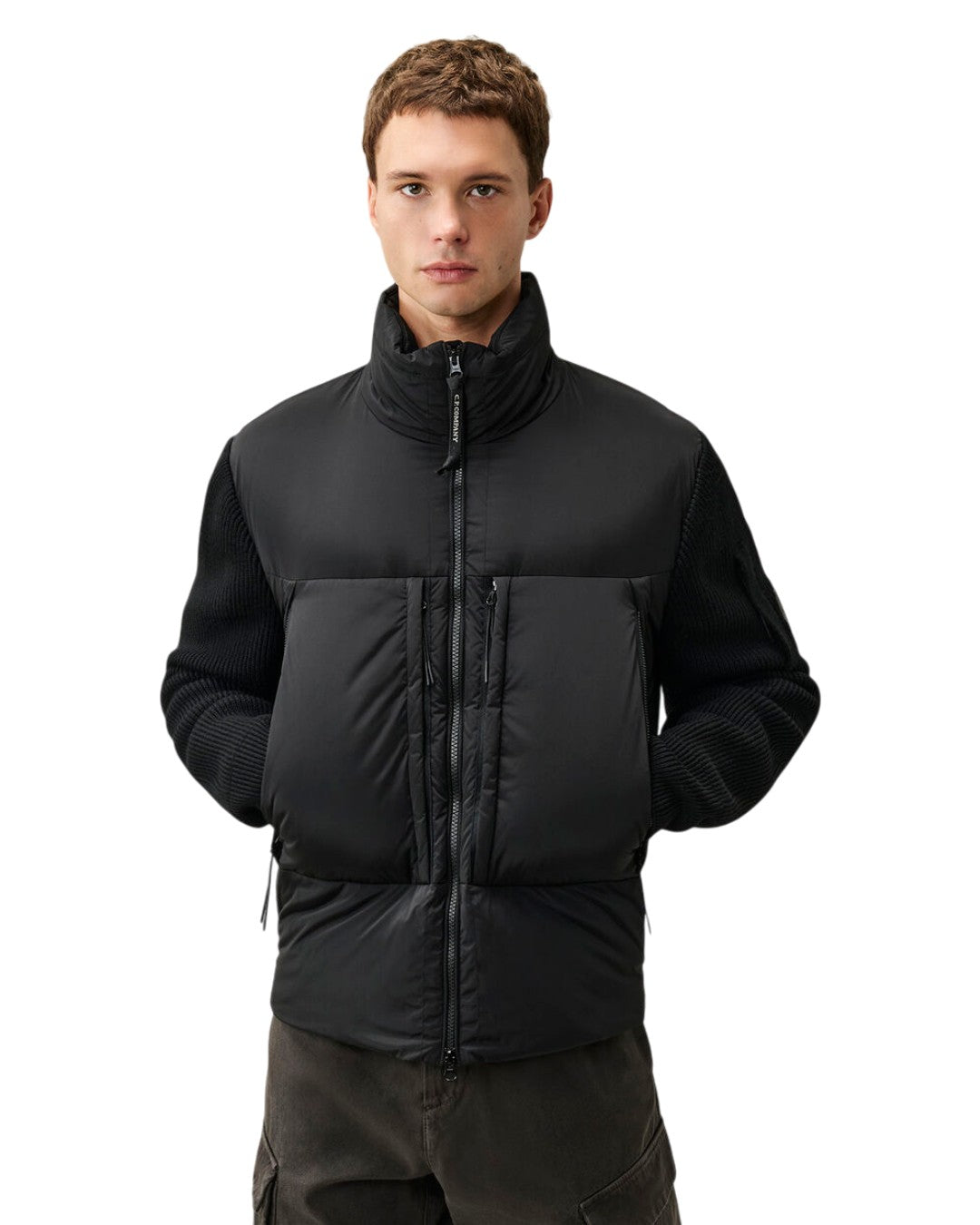 Extrafine Merino Wool Knitwear Jacket Black