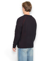 Fleece Knit Crew Neck Pullover Andorra bordeaux