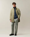 Fleece Knit Polo Collar Pullover Orion Blue