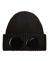 Extra Fine Merino Wool Goggle Beanie Black