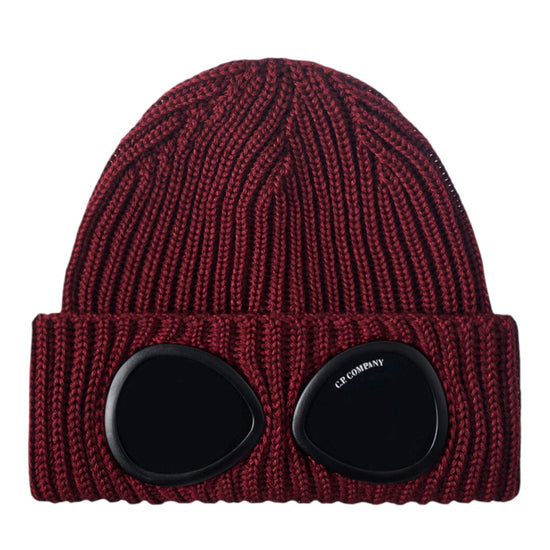 Extra Fine Merino Wool Goggle Beanie bordeaux