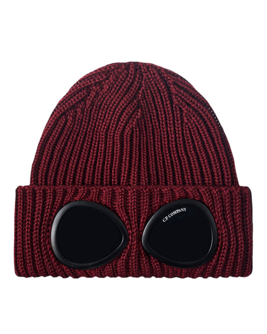 Extra Fine Merino Wool Goggle Beanie bordeaux