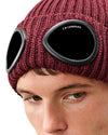 Extra Fine Merino Wool Goggle Beanie bordeaux