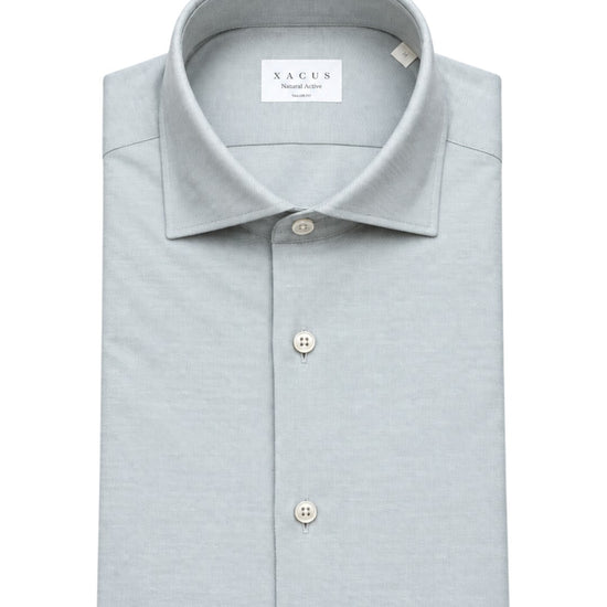 Natural Active Pinpoint Tailor Fit Shirt Grey Beige