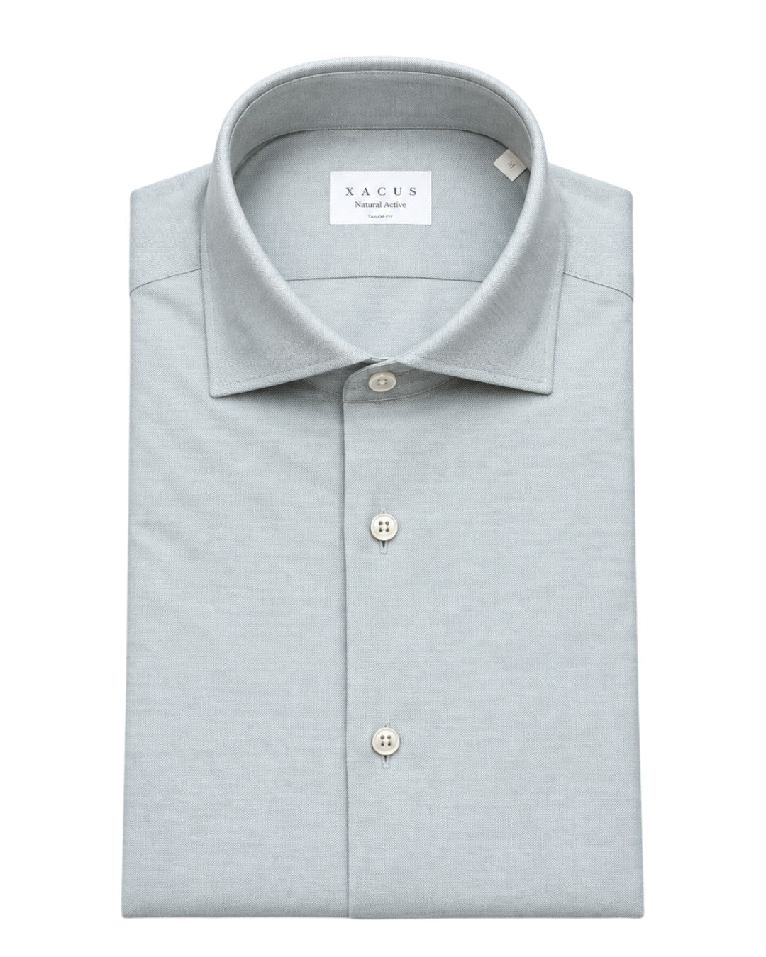 Natural Active Pinpoint Tailor Fit Shirt Grey Beige