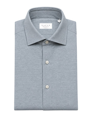 Natural Active Pinpoint Tailor Fit Shirt Petrol Grey