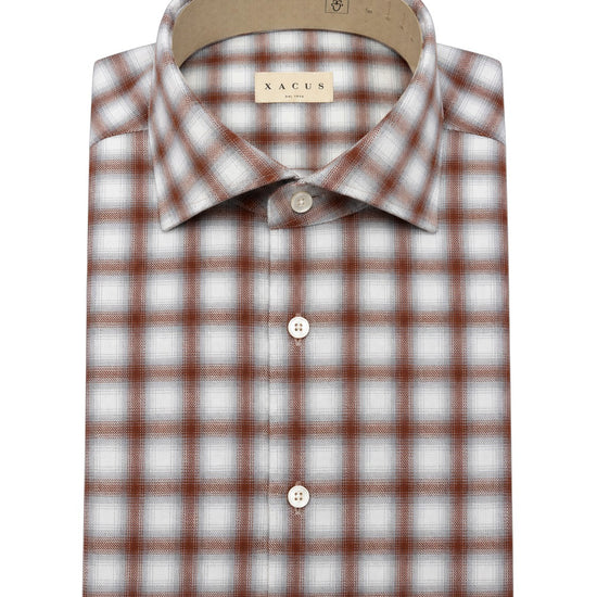 Flannel Checkered shirt Grey Burgundy