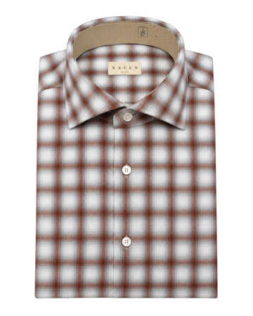 Flannel Checkered shirt Grey Burgundy