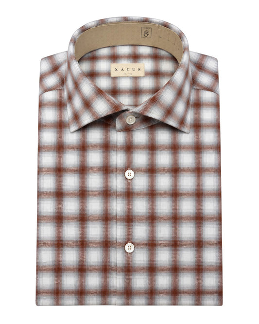 Flannel Checkered shirt Grey Burgundy