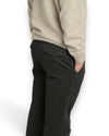 Peau de Peche Regelur Fit Pince Trousers Green