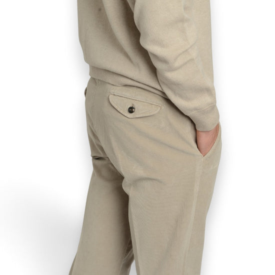 Mini Corduroy Drawstring Trousers Mastic Beige