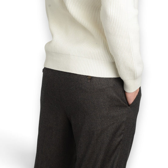 Isolas Flannel Militare Drawstring Trousers