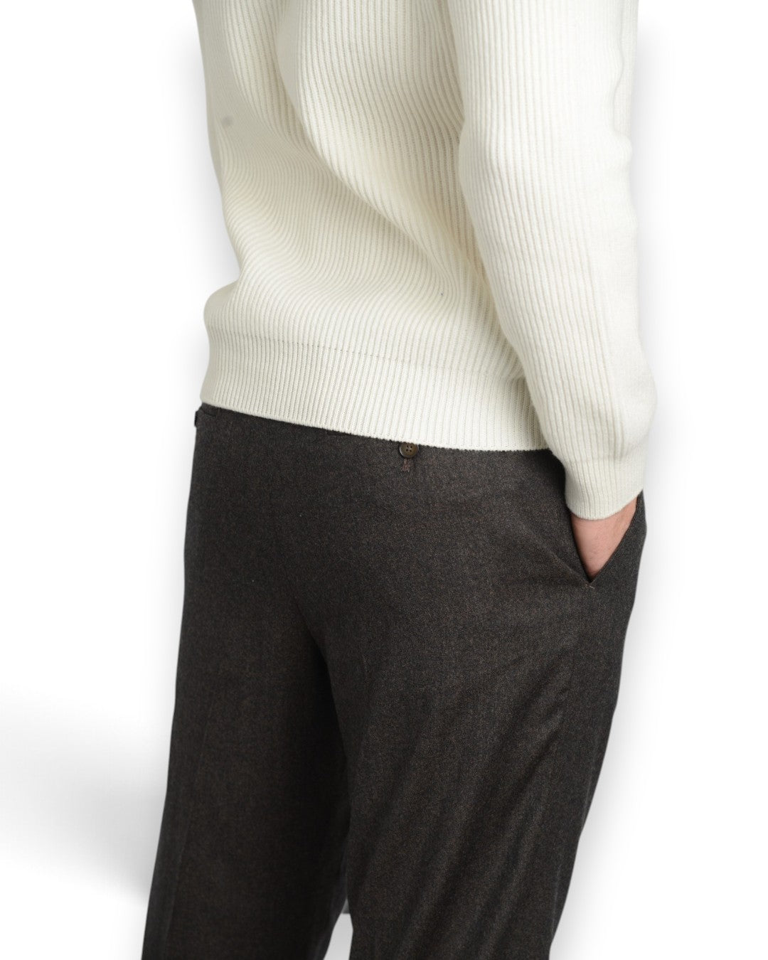 Isolas Flannel Militare Drawstring Trousers