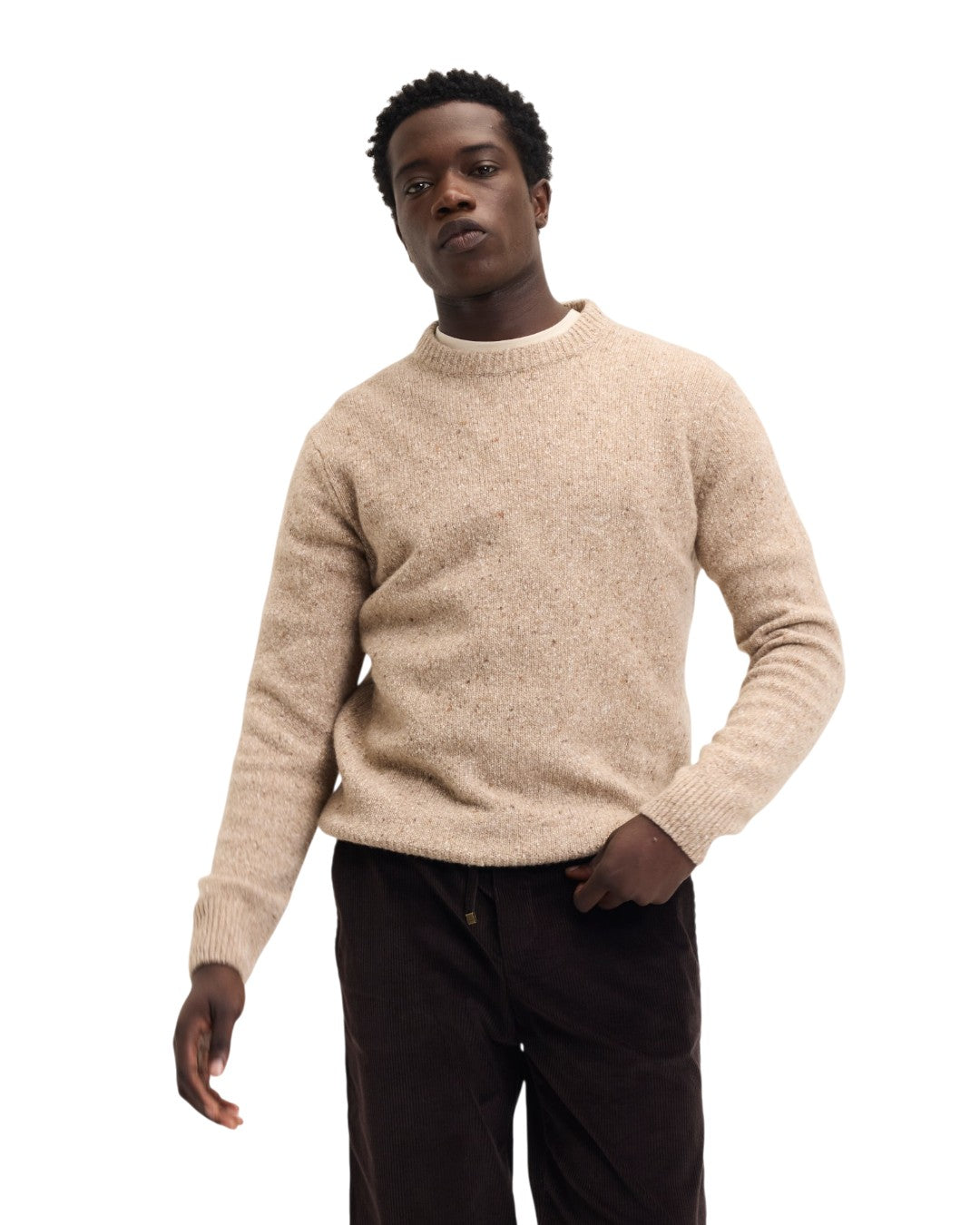 Kookai Wool Blend Regular Fit Pullover Beige