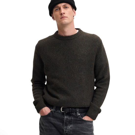 Kookai Wool Blend Regular Fit Pullover Dark Green