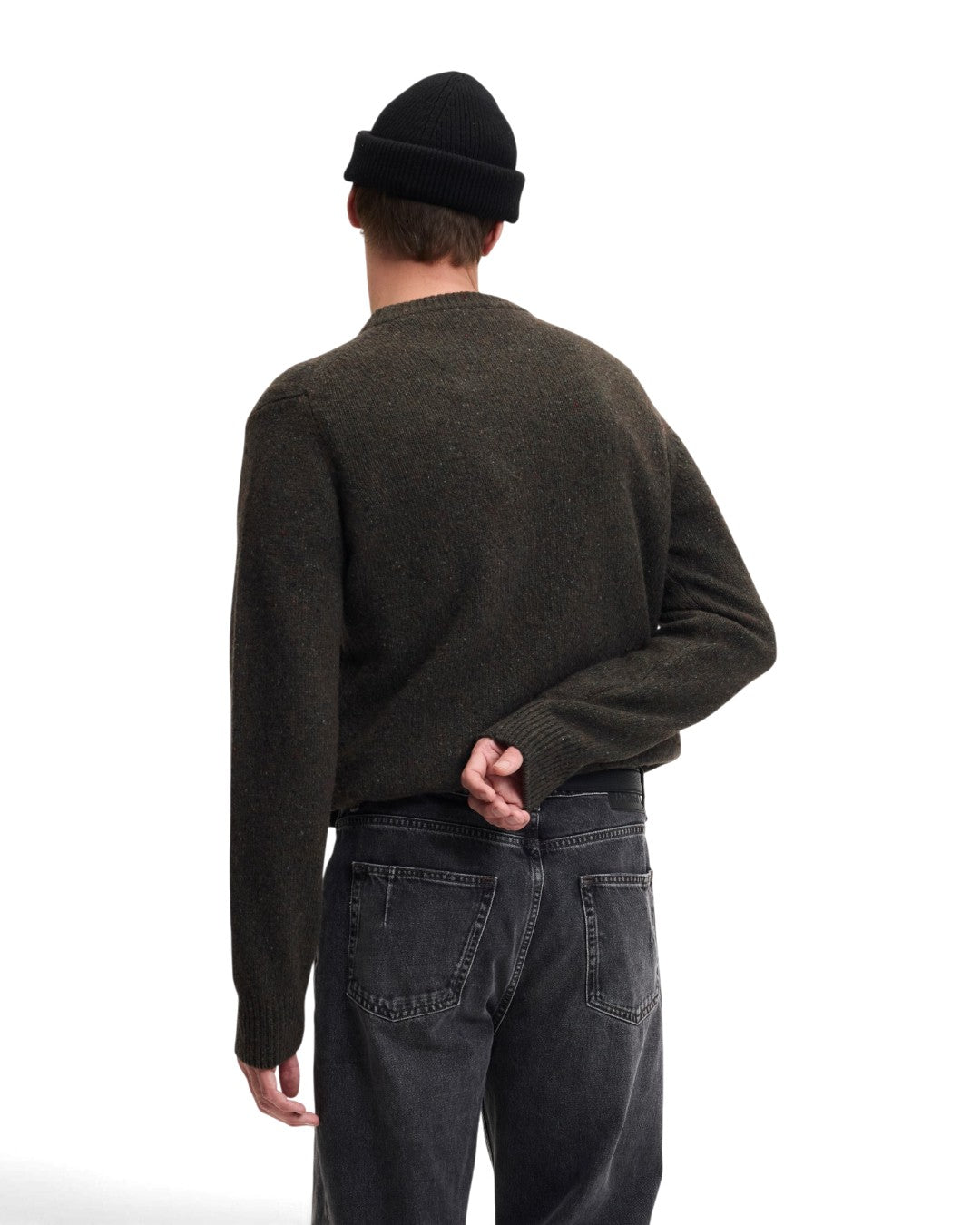 Kookai Wool Blend Regular Fit Pullover Dark Green