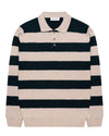 Ken Button Knit Wool Blend Polo Collar Pullover Urban Green