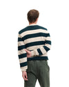 Ken Button Knit Wool Blend Polo Collar Pullover Urban Green