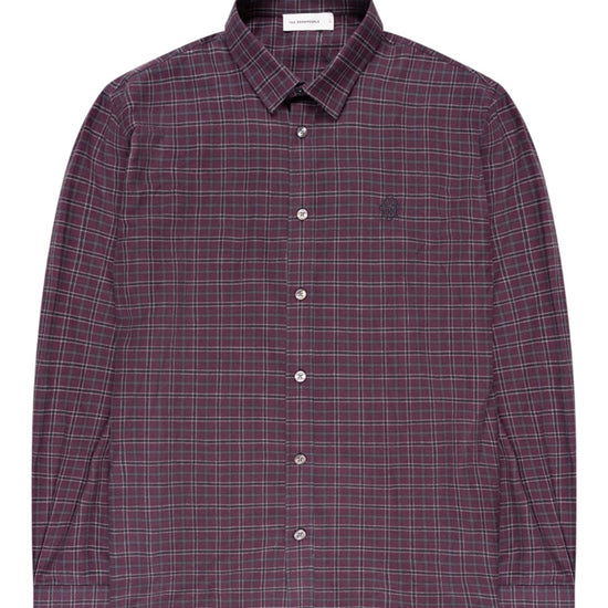 Seinfield Cotton Shirt Bordeaux