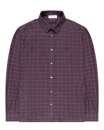 Seinfield Cotton Shirt Bordeaux