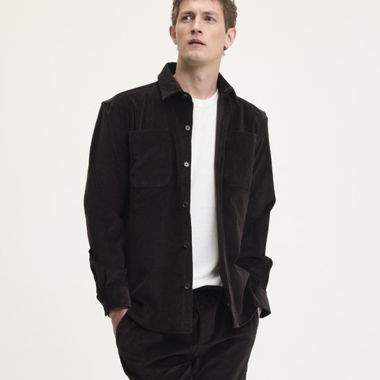 Snewy Corduroy Shirt Chocolate Brown