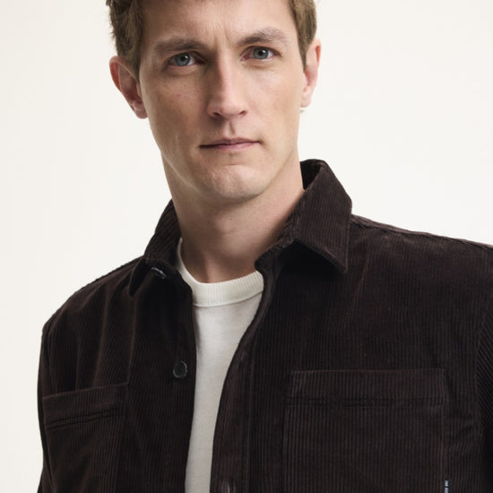 Snewy Corduroy Shirt Chocolate Brown