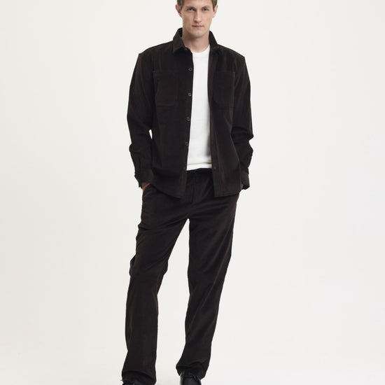 Snewy Corduroy Shirt Chocolate Brown