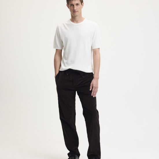 Bob Corduroy Relaxed Fit Trousers Chocolate Brown