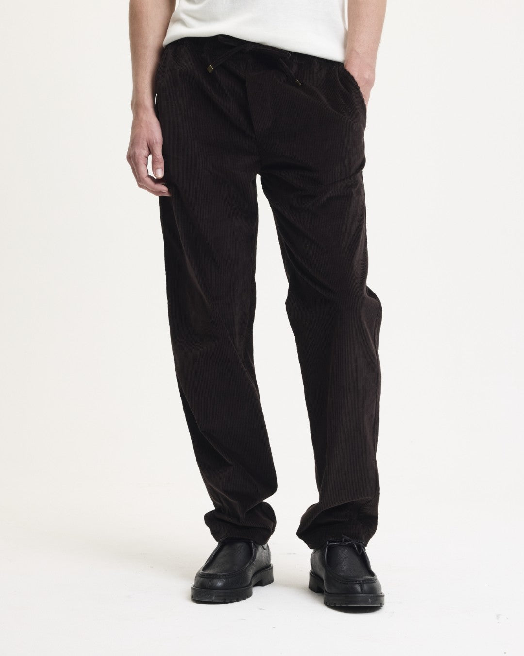 Bob Corduroy Relaxed Fit Trousers Chocolate Brown