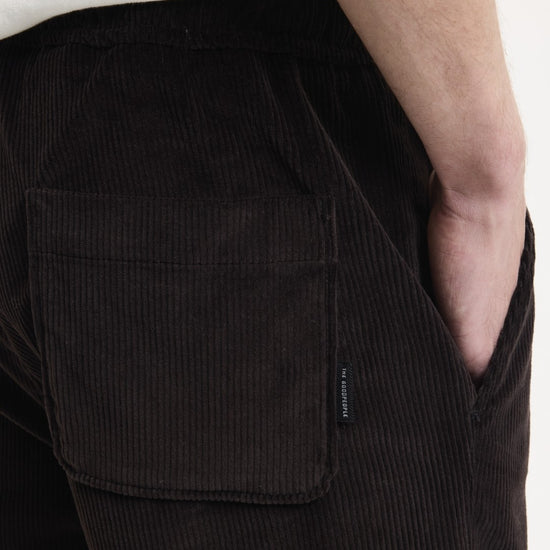 Bob Corduroy Relaxed Fit Trousers Chocolate Brown