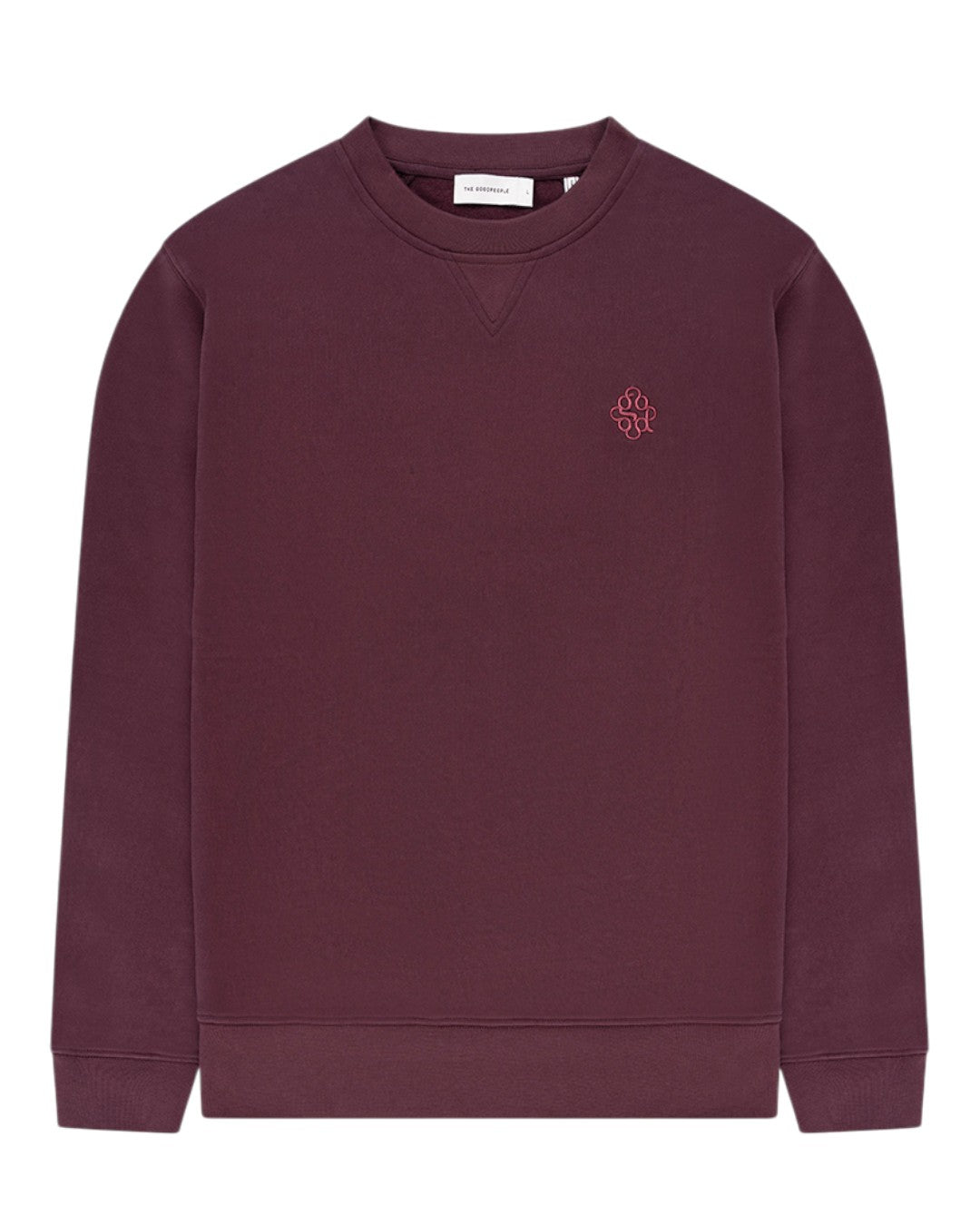 Lommy Cotton Regular Fit Signature Sweater Bordeaux