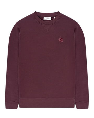 Lommy Cotton Regular Fit Signature Sweater Bordeaux