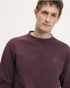 Lommy Cotton Regular Fit Signature Sweater Bordeaux