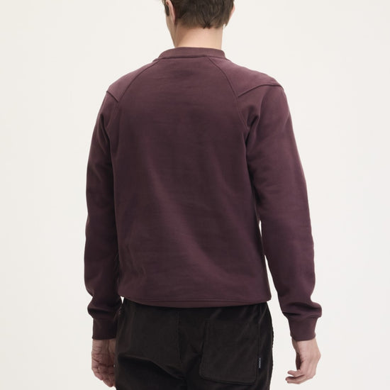 Lommy Cotton Regular Fit Signature Sweater Bordeaux