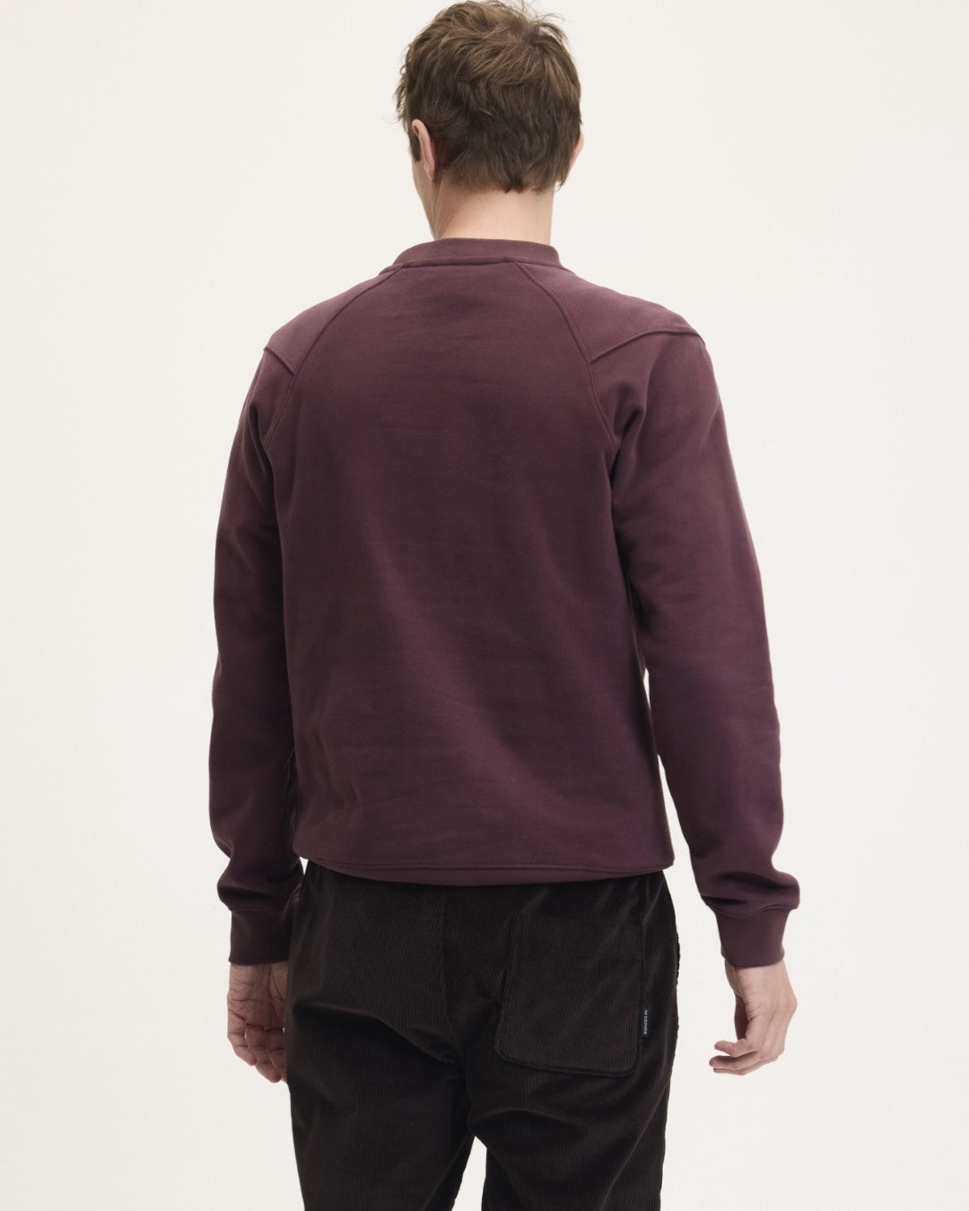 Lommy Cotton Regular Fit Signature Sweater Bordeaux