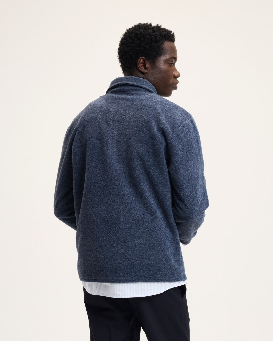 Leo Polo Collar Half Zip Sweater