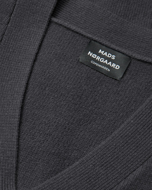 Super Wool Knitted Cardigan Antracite