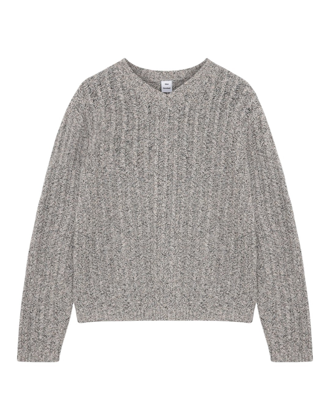 Jack Knit Pullover Micro Chip Grey Comb