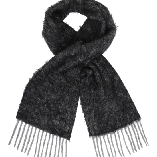 Soul Fluffy Wool Scarf Asphalt