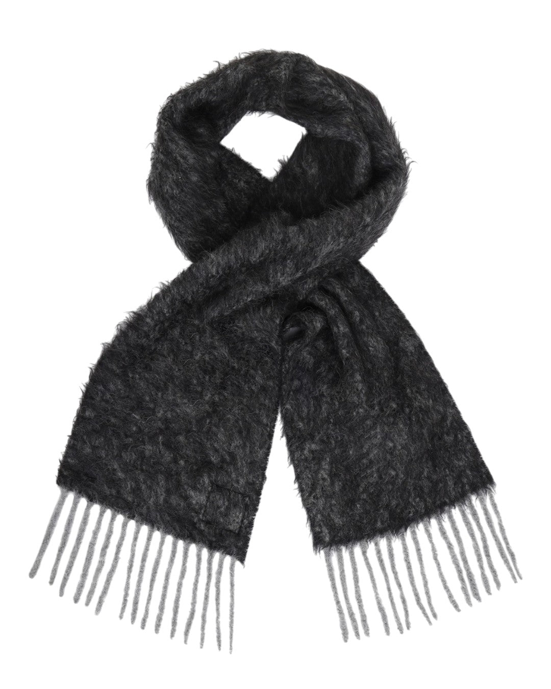 Soul Fluffy Wool Scarf Asphalt