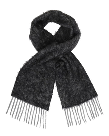 Soul Fluffy Wool Scarf Asphalt